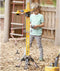 Dickie Toys - Giant Constructie Kraan 120 cm - Afstandsbediening 350° draaiend - Geel zwart