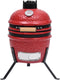 vidaXL Kamado barbecue 2-in-1 56 cm keramiek rood