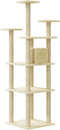 vidaXL - Kattenmeubel - met - sisal - krabpalen - 171 - cm - crèmekleurig