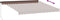 vidaXL - Luifel - handmatig - uittrekbaar - 400x300 - cm - bruin
