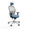 Jorquera Piqueras y Crespo 1D086G1 - Bureaustoel - Hoofdsteun - Hemelsblauw