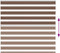 vidaXL - Zebra - rolgordijn - 155x150 - cm - stofbreedte - 150,9cm - polyester - bruin