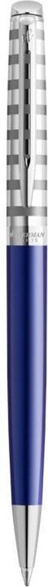 Waterman balpen Hémisphère Deluxe Marine Blue met palladium detail