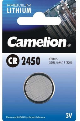Camelion CR2450 - Lithium knoopcelbatterij 3V 550mAh 24,5mm x 5,0mm