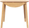 vidaXL - Eettafel - massief - hout - naturel - rubber