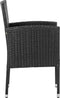 vidaXL - Tuinstoelen - 2 - st - poly - rattan - zwart