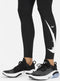 Nike Swoosh Run - Sportlegging Dames - Dri-FIT technologie - Zwart - Maat L