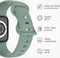 imoshion Siliconen⁺ bandje - Geschikt voor Apple Watch 1, 2, 3, 4, 5, 6, 7, 8, 9, 10, SE, Ultra (2) - 44/45/46/49 mm - Groen - M/L
