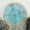 Wanddecoratie - muurdecoratie - 3D metaal blauw 90 cm