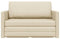 vidaXL - Ligbed - Sofa - 2-in-1 - Crème - 124x71x78 - cm - Stof