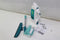 Leifheit Dry & Clean - raamzuiger met inwasser en steel - 43 cm - Turquoise