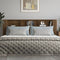 vidaXL - Hoofdbordkast - 220x18,5x104,5 - cm - bruin - eikenkleur