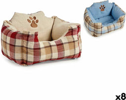 Hondenbed Mascow A1506 40 x 30 x 60 cm Geruit (8 Stuks)