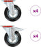 vidaXL - 8 - st - Zwenkwielen - 160 - mm