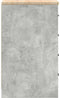 vidaXL - Garagekast - 30x51x85 - cm - massief - grenenhout - betongrijs