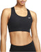 Nike Dri-FIT Swoosh - Sportbeha Dames - Nonpadded - Black/White - Maat XL