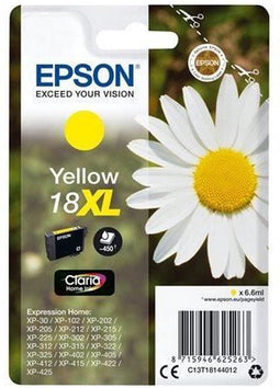 Epson C13T18144012 - Inktcartridge - 450 pagina's - Geel (6,6 ml)