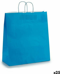 Papieren Zak Blauw 16 x 57,5 x 46 cm (25 Stuks)