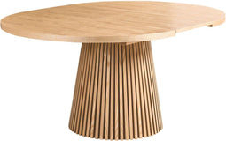 MOORE - Uitschuifbare eettafel - Bruin - 120/160 x 75 cm - Hout
