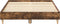 vidaXL - Bedframe - zonder - matras - 140x190 - cm - spaanplaat - gerookt - eiken