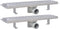 vidaXL - Doucheafvoer - 2 - st - rechthoekig - golvend - 530x140 - mm - roestvrij - staal