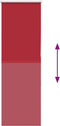vidaXL - Rolgordijn - 40x175 - cm - stof - verduisterend - rood - Stofbreedte - 35,7cm