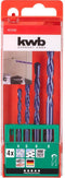 KWB Hardsteenborenset - 4-8 mm - 4-delig