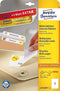 Avery - Afneembare Etiketten - 210 x 297 mm - Wit (25 vellen)