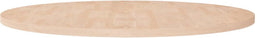vidaXL - Tafelblad - rond - Ø90x2,5 - cm - onbehandeld - massief - eikenhout