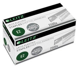 Leitz Electric e2 5569-00-00 Nietjes 2500 stuk(s) 2.500 stuks/pak Heftcapaciteit: 20 vel (80 g/m²)