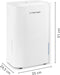 TROTEC TTK 66 E - Luchtontvochtiger - 24 liter per dag - Wit