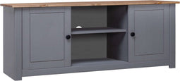 vidaXL - Tv-kast - Panama - Range - 120x40x50 - cm - massief - grenenhout - grijs
