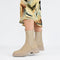POSH by Poelman LITA - Dames Chelsea Laarzen - Imitatieleer - Beige - Maat 38
