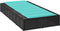 vidaXL - Ligbed - met - zwevend - kussen - poly - rattan - zwart