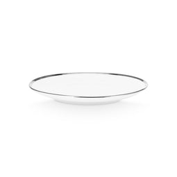 VTWonen Set van 4 Ontbijtborden - Porselein - Wit/Zilver (set van 4)