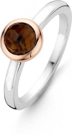 TI SENTO - Milano Ring 12103TB - Zilver Gerhodineerd - Bruin