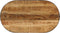 vidaXL - Salontafel - ovaal - 100 - cm - massief - ruw - mangohout - en - staal