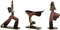 Decoratieve figuren Home ESPRIT Roze Gouden Yoga Scandi 19 x 6 x 26 cm (3 Stuks)