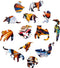 UNIDRAGON Houten Puzzel Voor Volwassenen Dier - Mooie Tijger - 104 stukjes - Small 19x24 cm