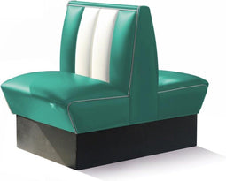 Bel Air Dinerbank Double Booth HW-70DB Turquoise