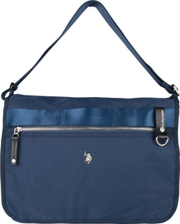 US POLO NEW WAGANER - Schoudertas Heren - Ritsvak voor kantoorbenodigdheden - Blauw