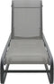vidaXL - Ligbedden - 2 - st - met - tafel - textileen - en - aluminium