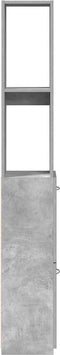 vidaXL - Badkamerkast - 25x25x170 - cm - bewerkt - hout - betongrijs