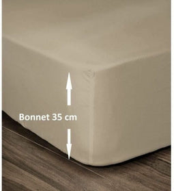 Onderlaken Lovely Home Beige Tweepersoonsbed (160 x 200 cm)