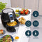 Princess Digitale Airfryer XL 182021 - Heteluchtfriteuse - 3.2 liter - 8 programma's - Zwart