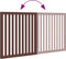 vidaXL - Hondenhek - inklapbaar - 2 - panelen - 160 - cm - populierenhout - bruin