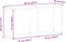 vidaXL - Wandkast - 60x16x30 - cm - bewerkt - hout - wit