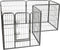 Topmast Premium Puppyren - Puppykennel Antraciet - Hondenren - 80 cm hoog - Voor Puppy's en Honden - Zware kwaliteit