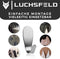 LUCHSFELD Set van 4 Zelfklevende RVS Handdoekhaken – 4,5 x 4,5 cm – Zilver – Voor Badkamer en Keuken