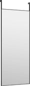 vidaXL - Deurspiegel - 40x100 - cm - glas - en - aluminium - zwart